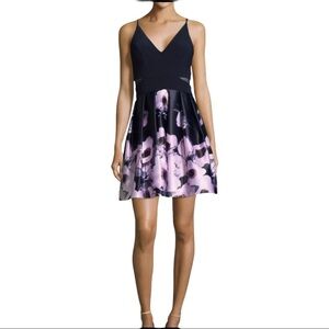 XSCAPE Floral Party Dress